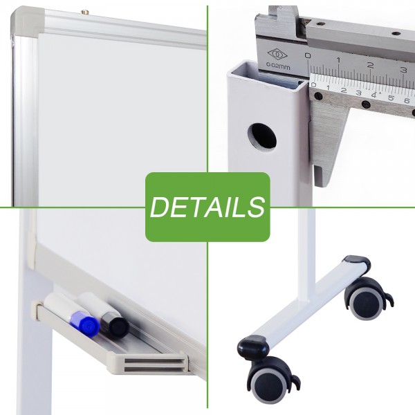 Gzvisuals Double-Sided mobile magnetic dry erased board (HV2613)