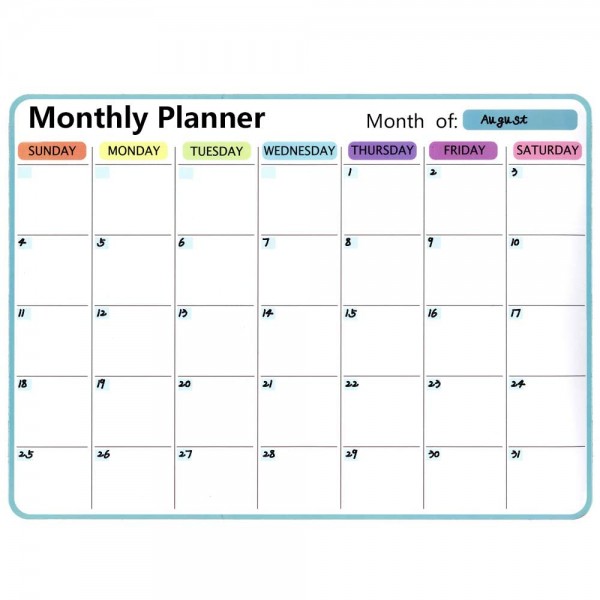 Gzvisuals Monthly Planner, Magnetic Dry Erase Cale...