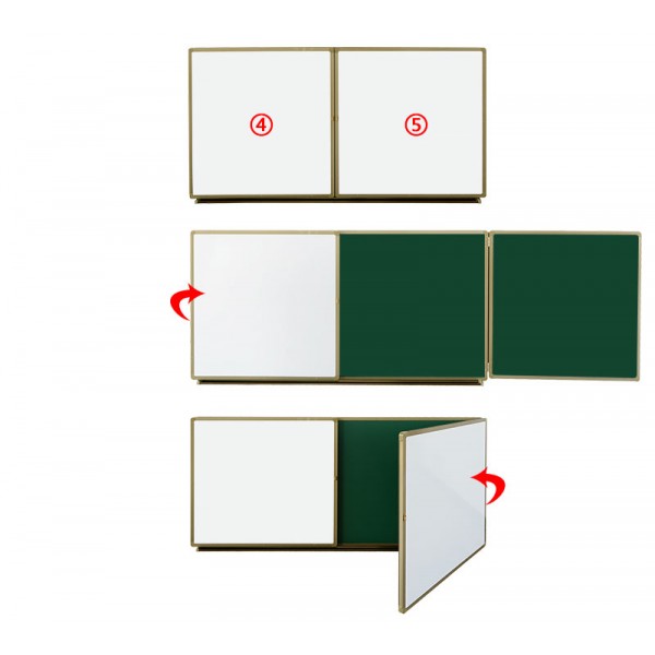 Gzvisual Ⅲ-Foldable Magnetic Dry-erased Board (S...