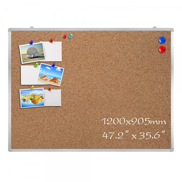 Gzvisuals Staples Standard Durable Cork Bulletin Board, Aluminum Frame (10#-1)