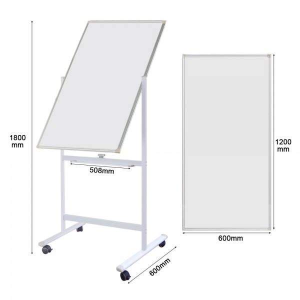 Gzvisuals Mobile Magnetic Whiteboard, Double sided...