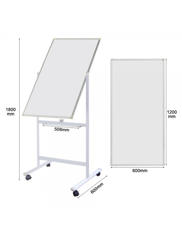 Gzvisuals Mobile Magnetic Whiteboard, Double sided...