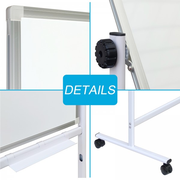 Gzvisuals Mobile Magnetic Whiteboard, Double sided (TF4020)