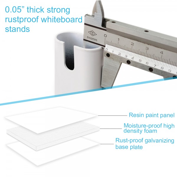 Gzvisuals Mobile Magnetic Whiteboard, Double sided (TH5040-1189)