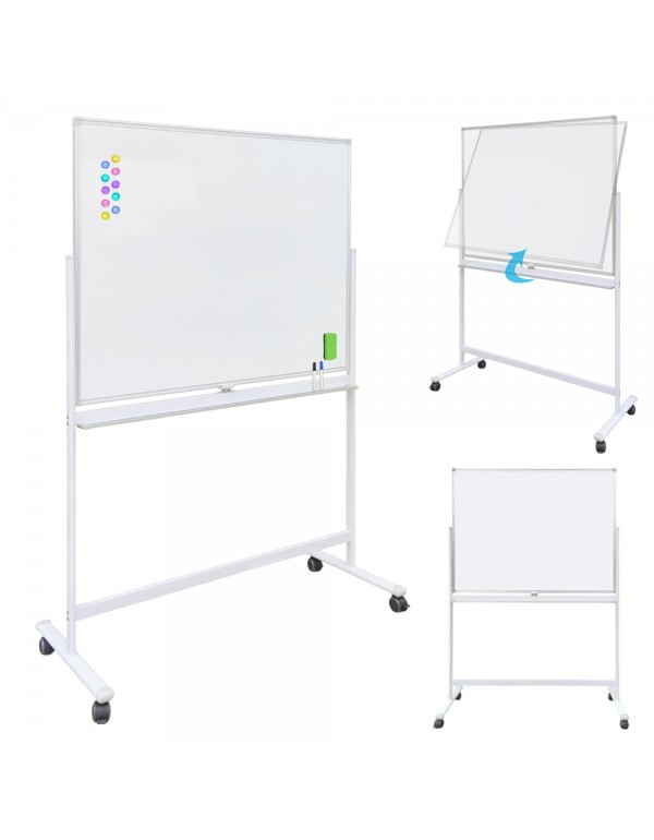 Gzvisuals Mobile Magnetic Whiteboard, Double sided...