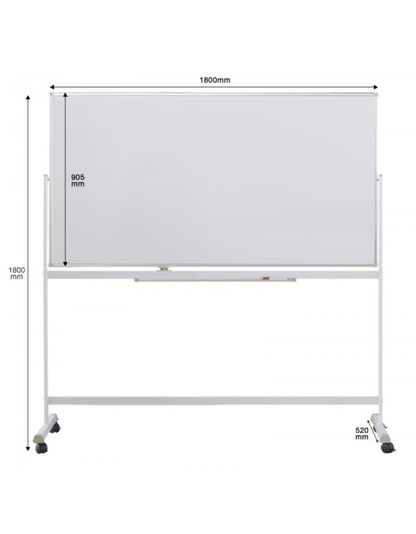 Gzvisuals Mobile Magnetic Whiteboard, Double sided...