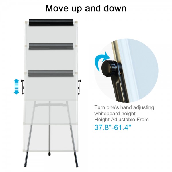 Gzvisuals Collapsable Tripod Mobile Magnetic Dry Erased Board (TX6090)