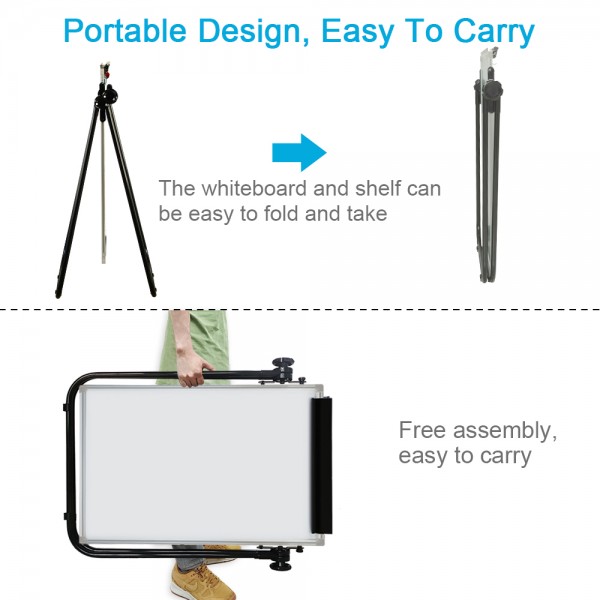 Gzvisual U-SHAPE COLLAPASIBLE magnetic dry erased board (UX6090)